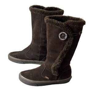 Vans Womens Phoebe‎ Brown Suede Fur Lined Boots Size 7